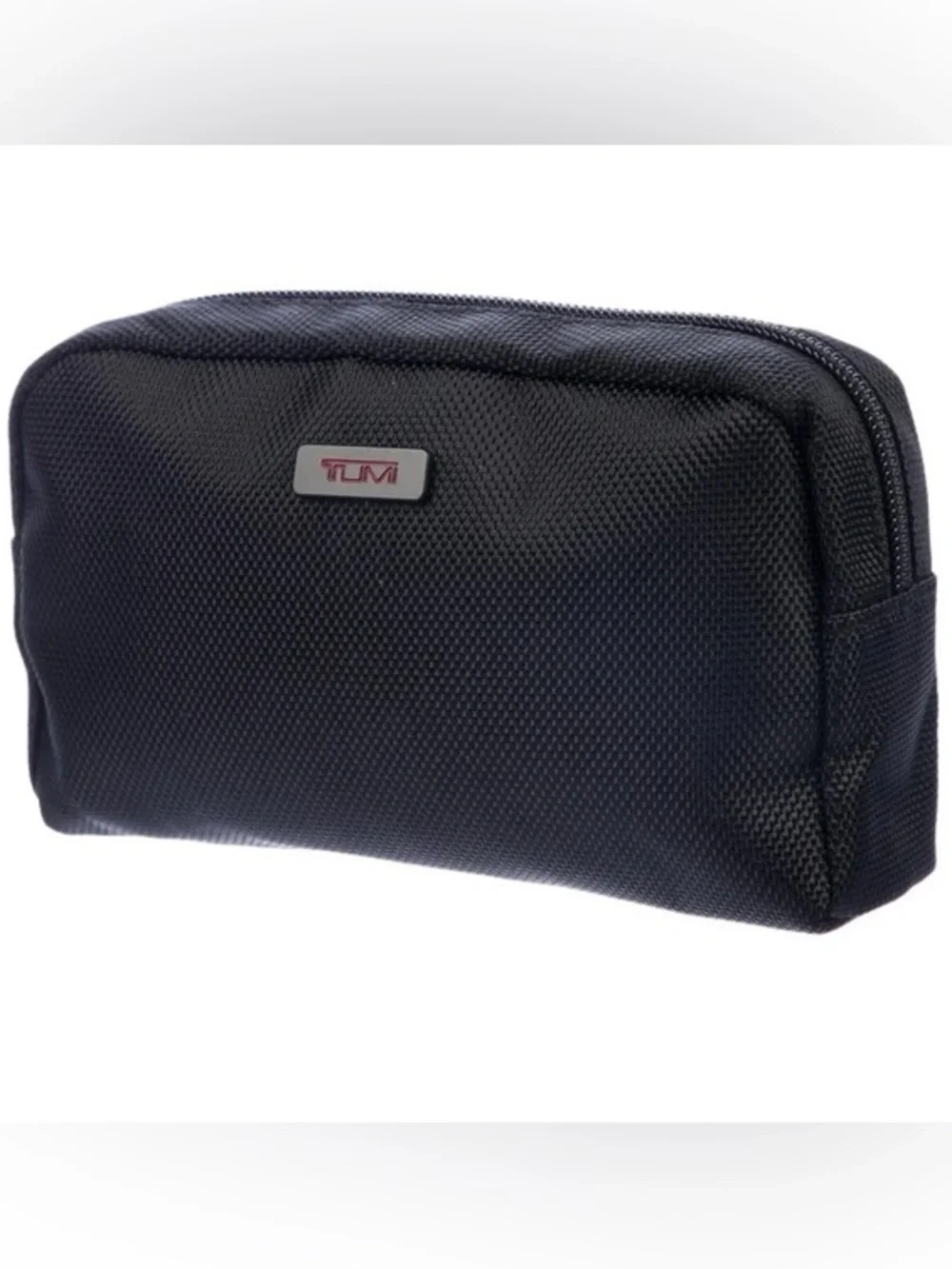 Tumi x Delta black zippered toiletry bag